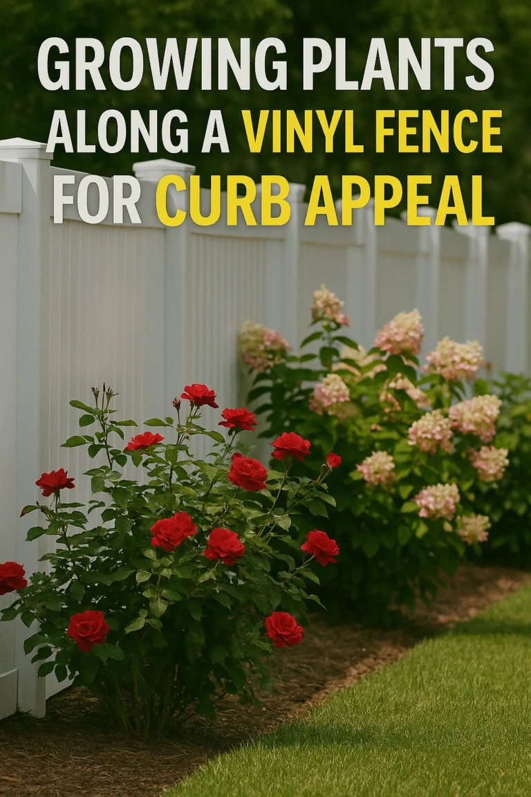 Growing Plants Along a Vinyl Fence for Curb Appeal