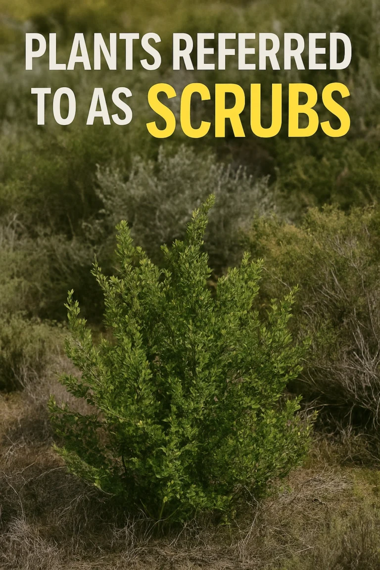 Plants Referred to as Scrubs