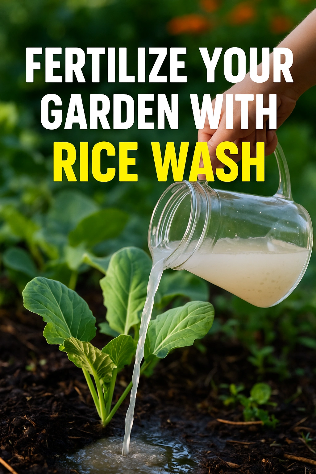 Fertilize Your Garden with Rice Wash - How To Grow Plant