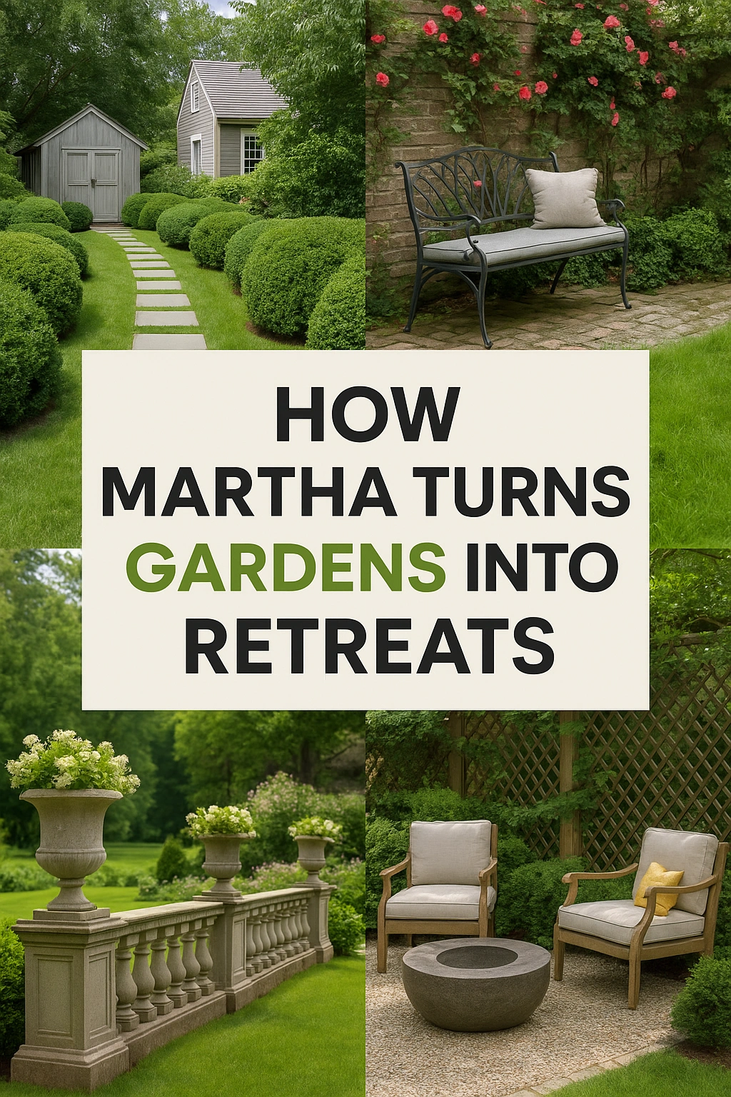 How Martha Turns Gardens Into Retreats - How To Grow Plant
