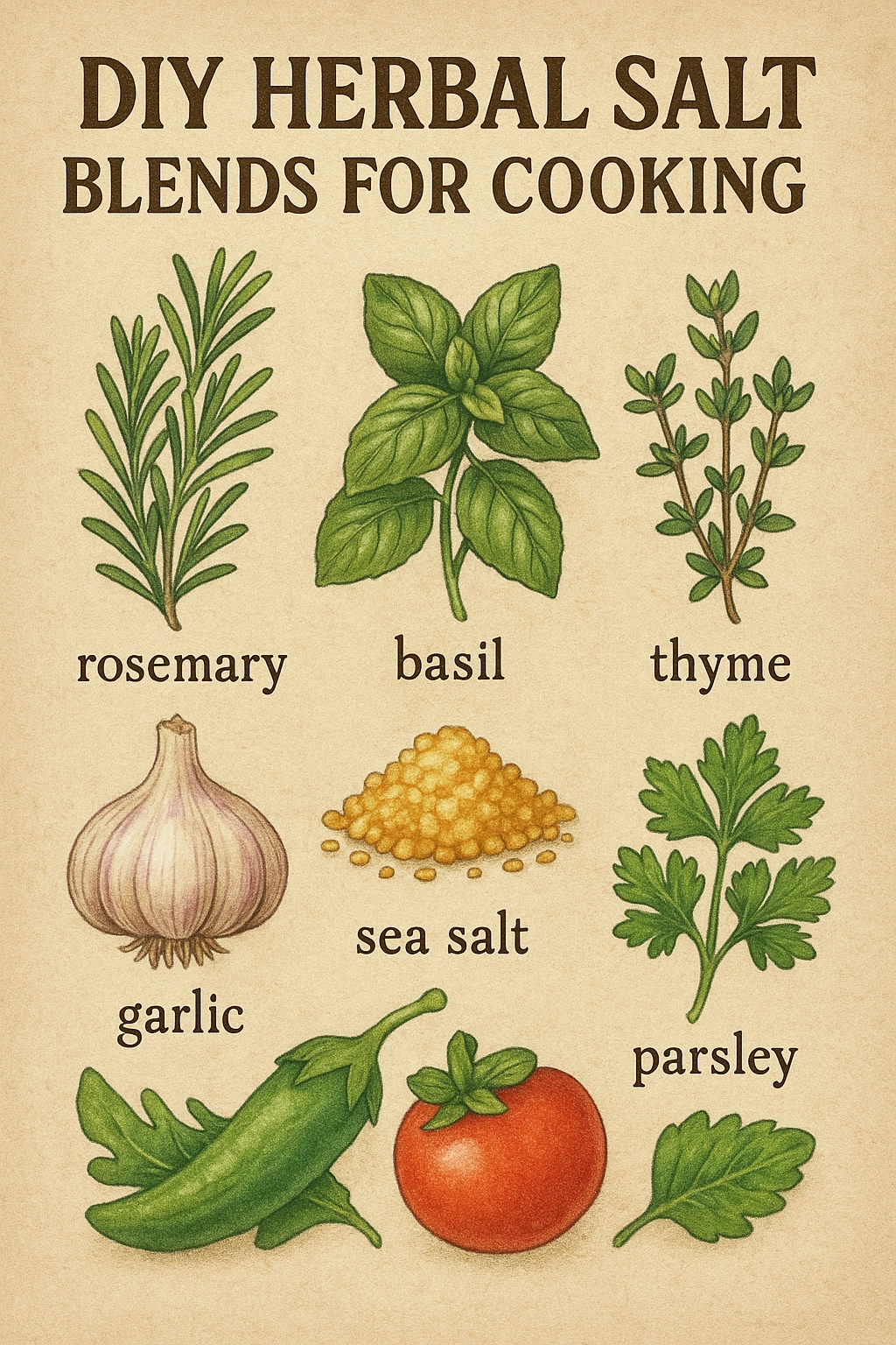 DIY Herbal Salt Blends for Cooking - How To Grow Plant