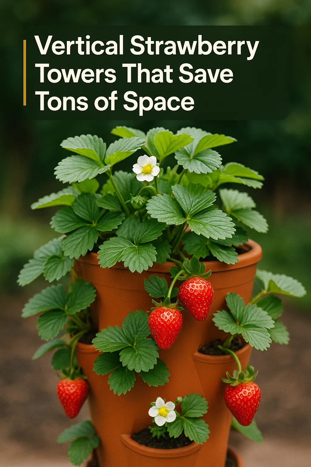 Vertical Strawberry Towers That Save Tons of Space - How To Grow Plant