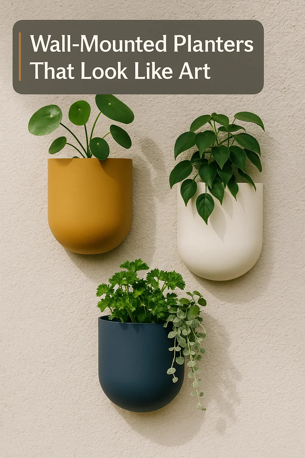 Image showcasing Wall-Mounted Planters That Look Like Art - How To Grow Plant