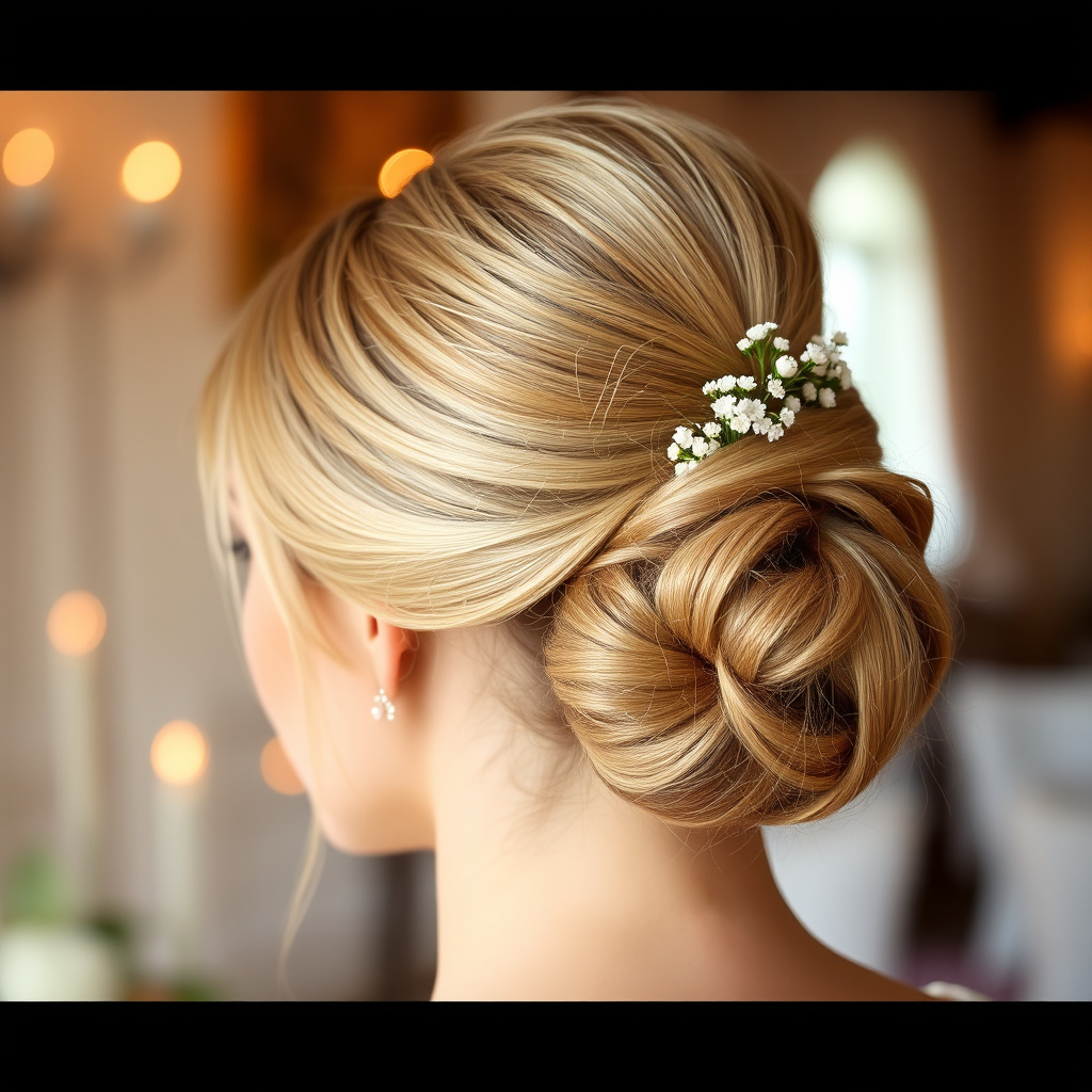 Elegant Top Knot for Weddings
